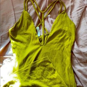 Lime Green Sexy Dress